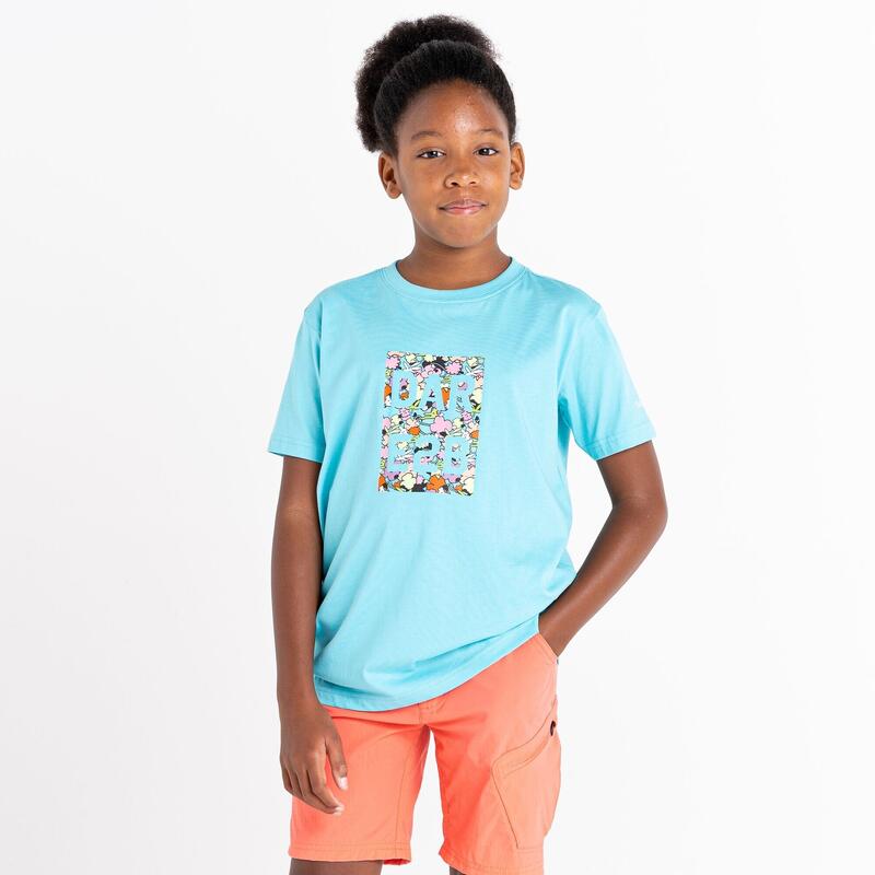 T-Shirt Floral Trailblazer Criança Sea Jet Blue