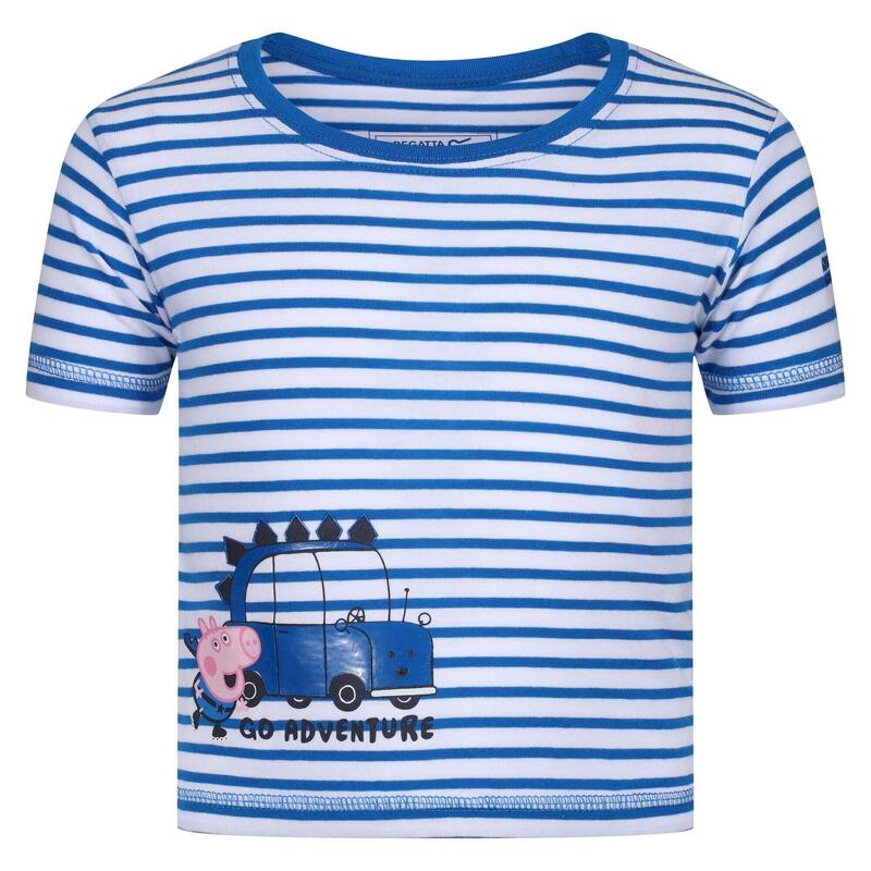 TShirt Dziecięcy Świnka Peppa Z Kontrastującymi Paskami