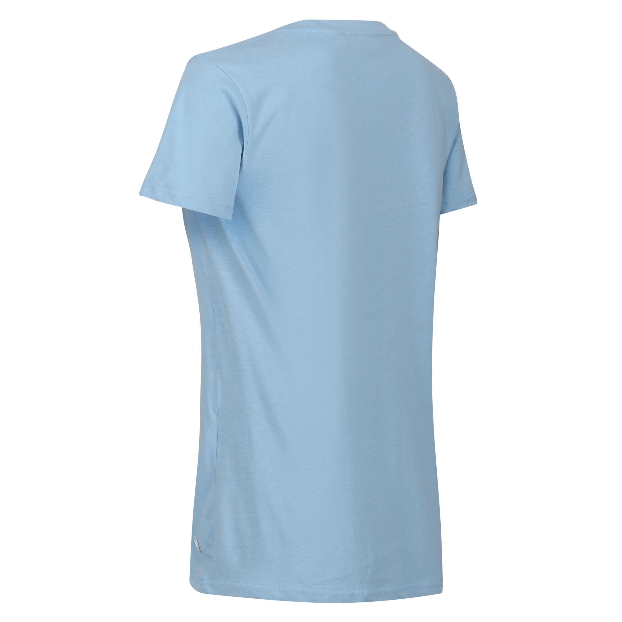 Womens/Ladies Filandra VII By The Sea Anchor TShirt (Powder Blue) 4/5