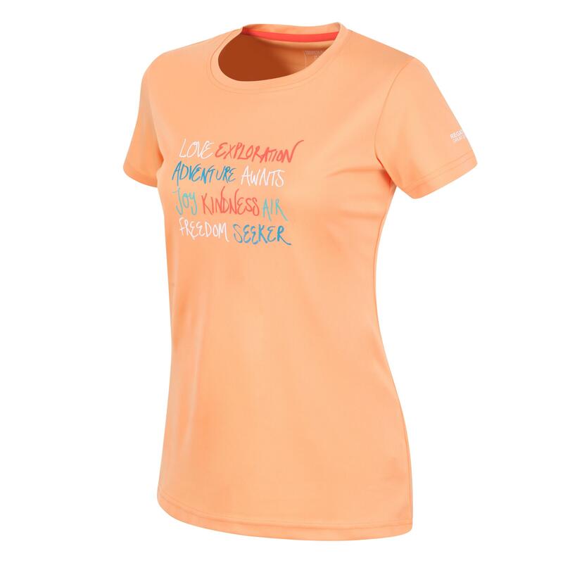 Camiseta Fingal VI Impreso para Mujer Papaya