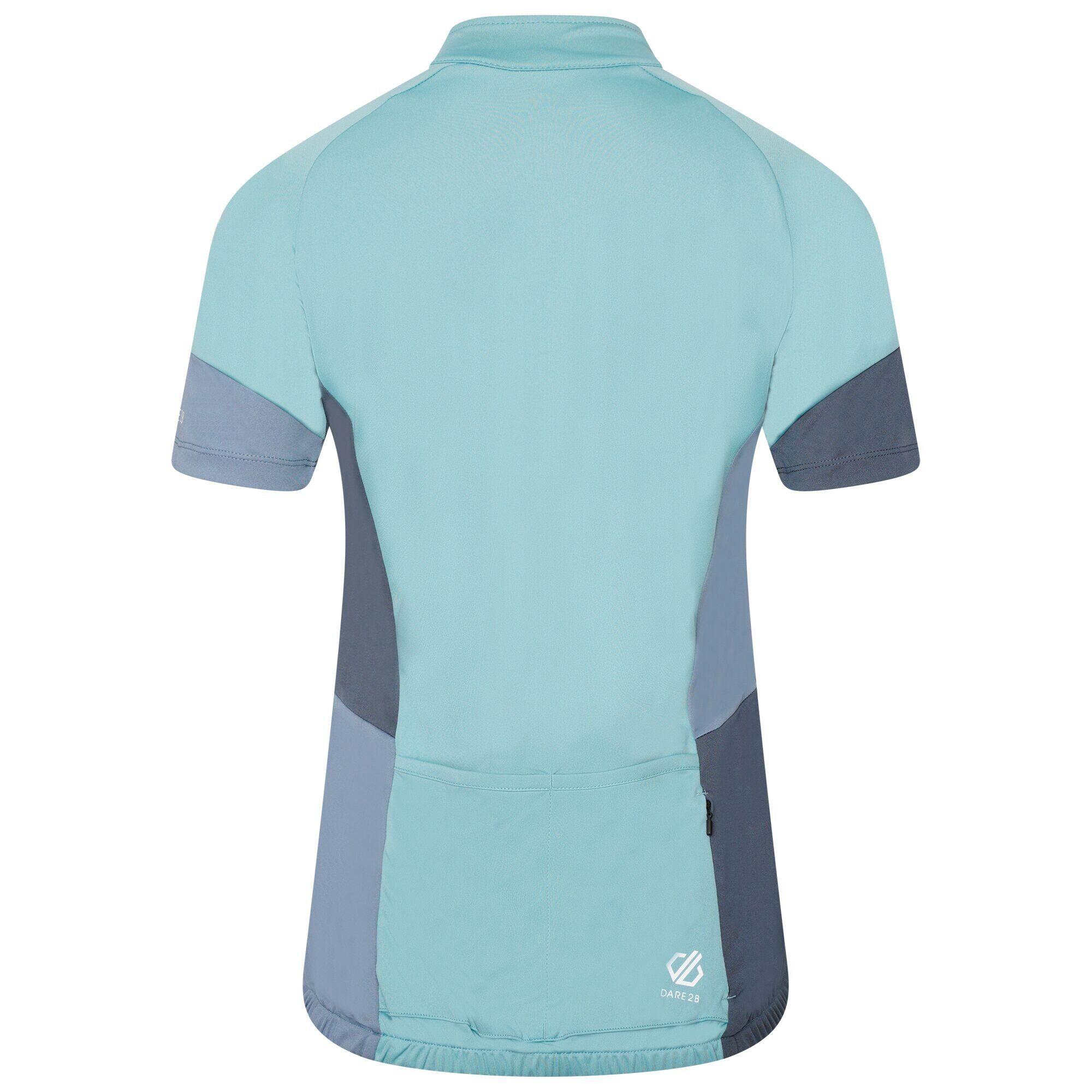 Women's COMPASSION jersey (Pale teal / Blue)