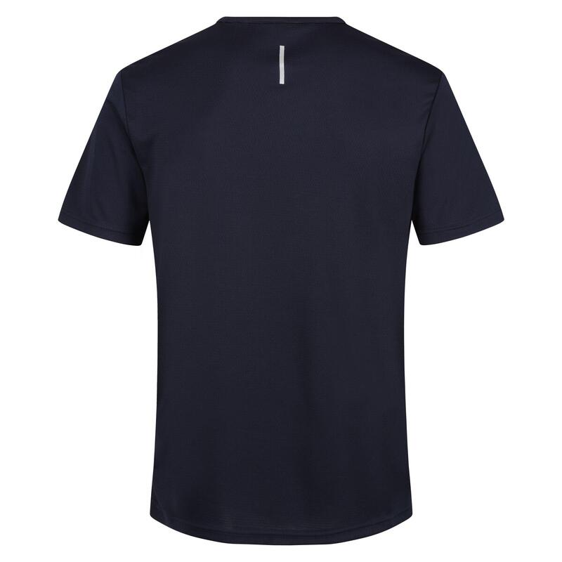 Heren Pro Reflecterend Vochtafvoerend Tshirt (Marine)