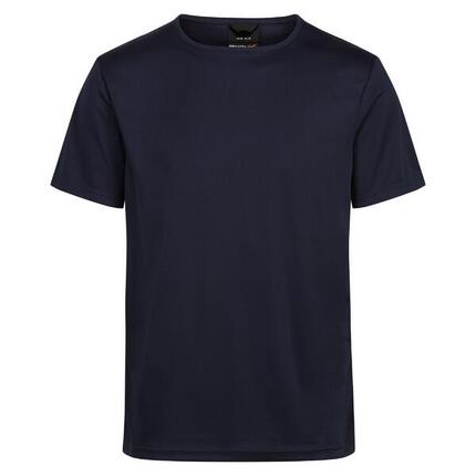 Heren Reflecterend vochtafvoerend Tshirt (Marine)