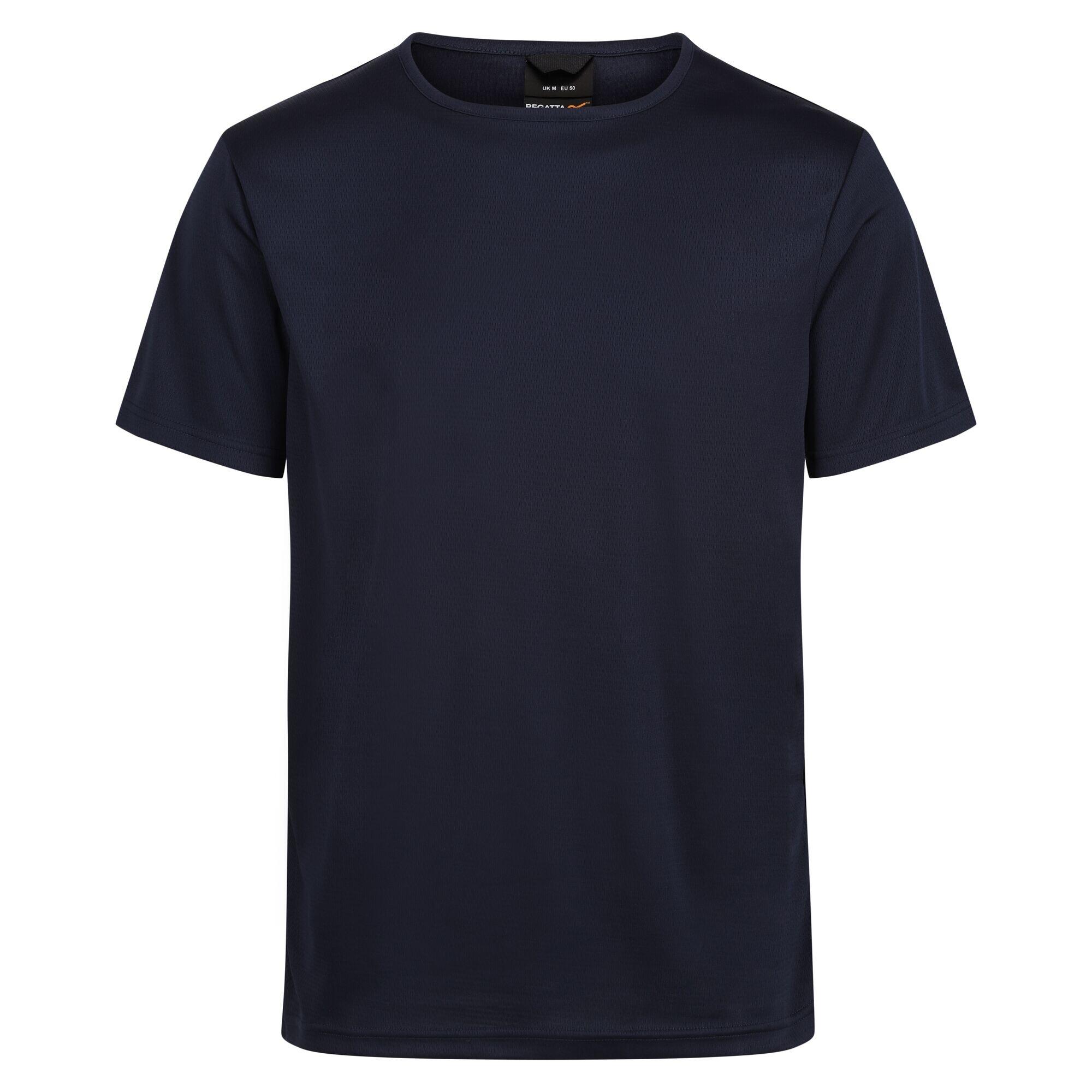 REGATTA Mens Pro Reflective Moisture Wicking TShirt (Navy)