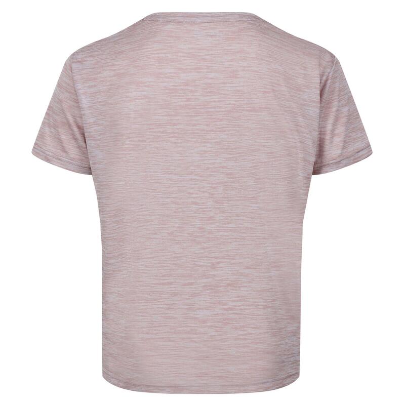 Camiseta Fingal Edition Jaspeada para Niños/Niñas Rosa Dusky