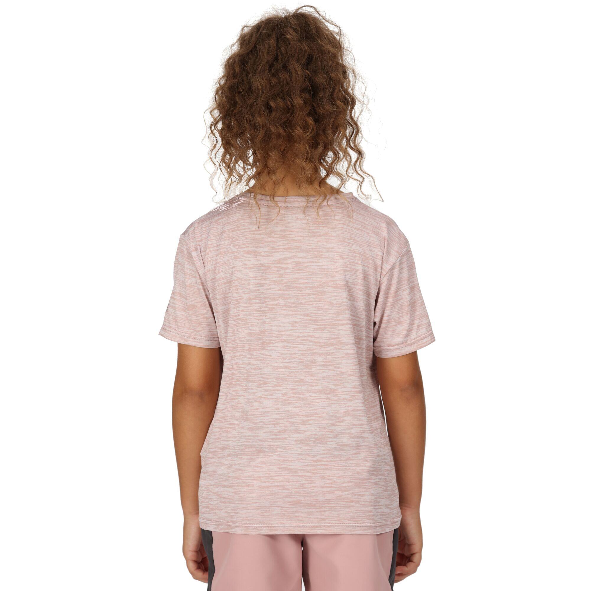 Childrens/Kids Fingal Edition Marl TShirt (Dusky Rose) 4/5