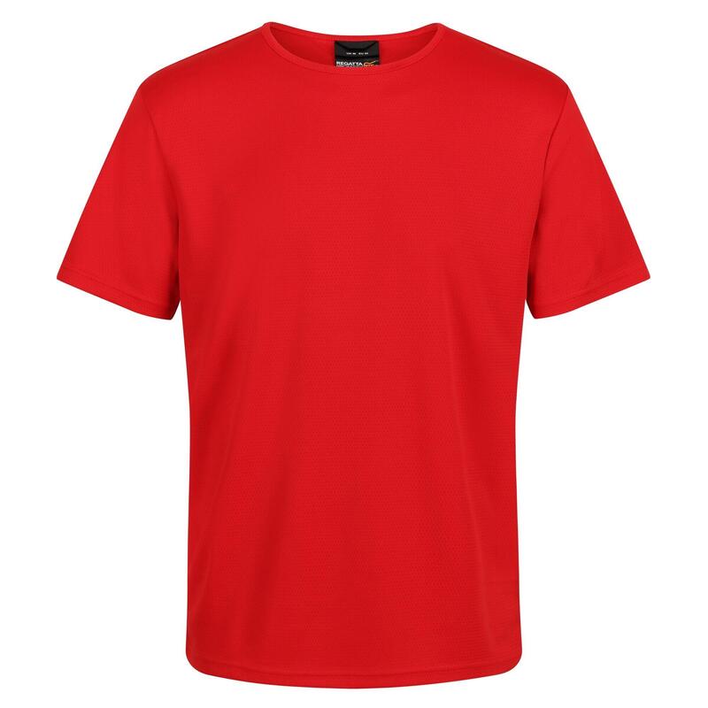 T-Shirt Absorção da Humidade Refletor Pro Homem Vermelho Clássico