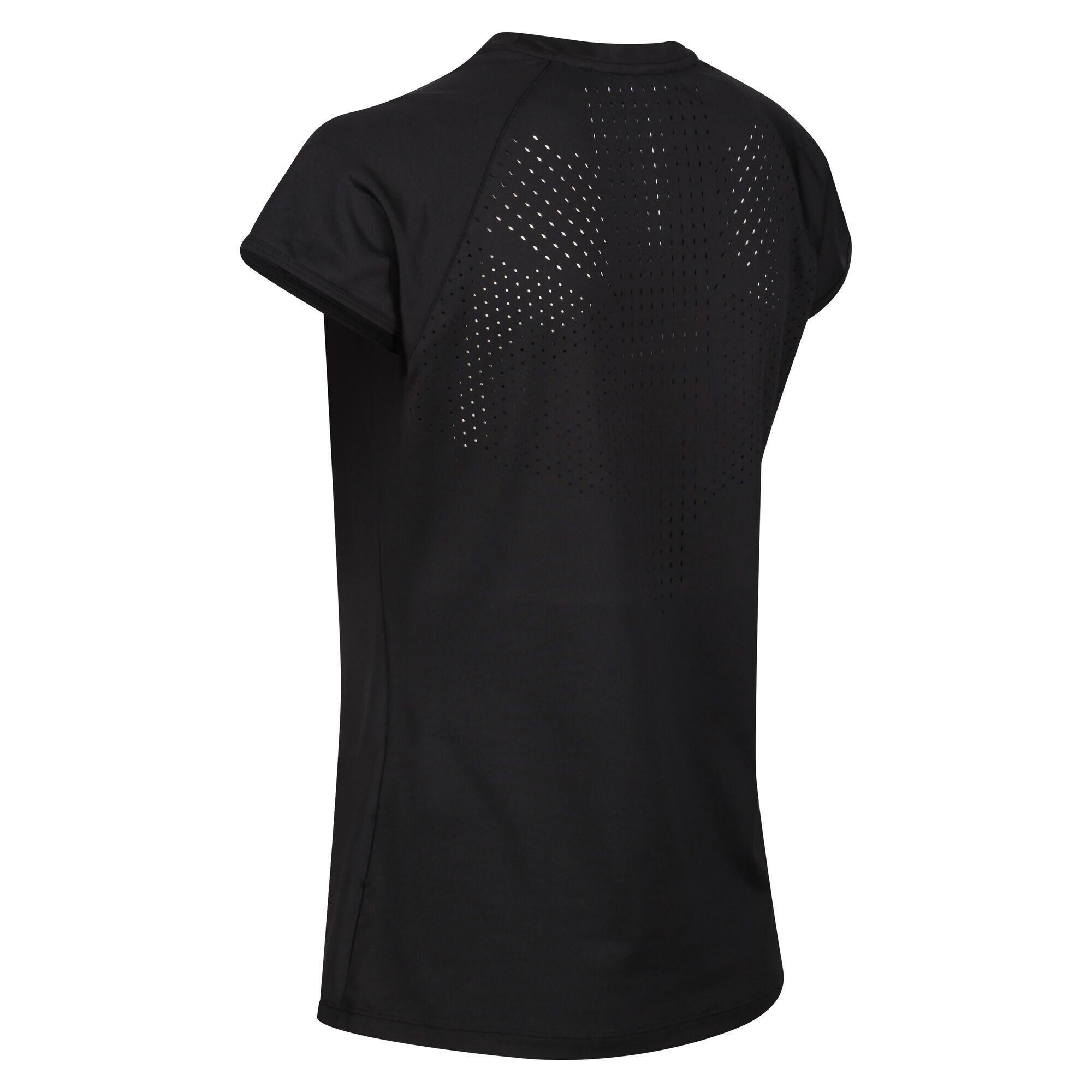 Womens/Ladies Luaza TShirt (Black) 3/5