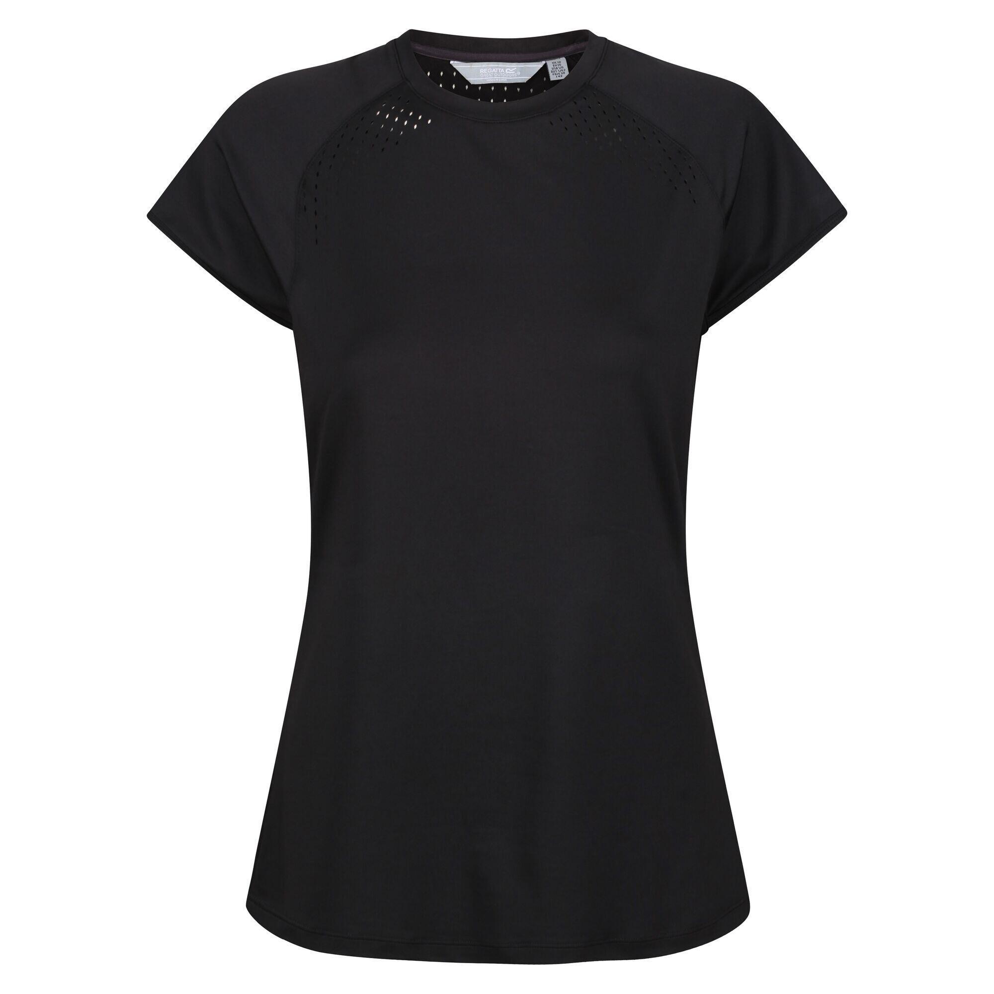 Womens/Ladies Luaza TShirt (Black) 1/5