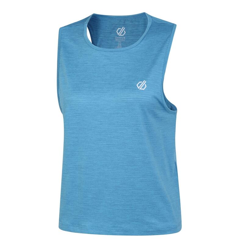 "Meditate" Kurzes Top für Damen Blau