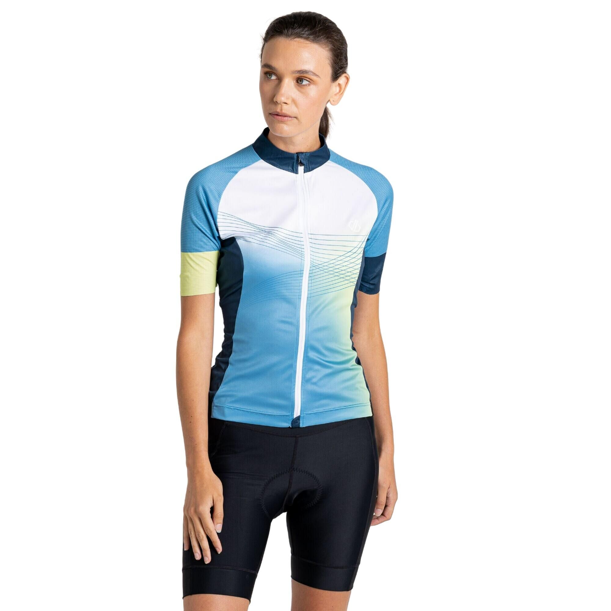 REGATTA Womens/Ladies Stimulus AEP Full Zip Cycling Jersey (Niagara Blue)