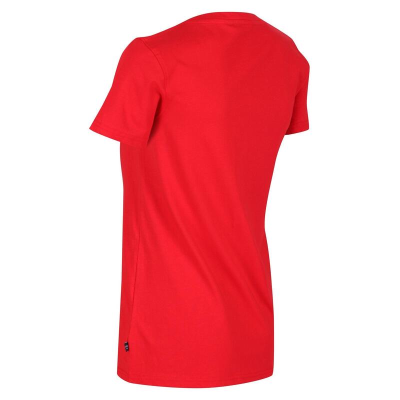 Dames Filandra VI Love Tshirt (Echt rood)