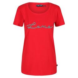 Dames Filandra VI Love Tshirt (Echt rood)
