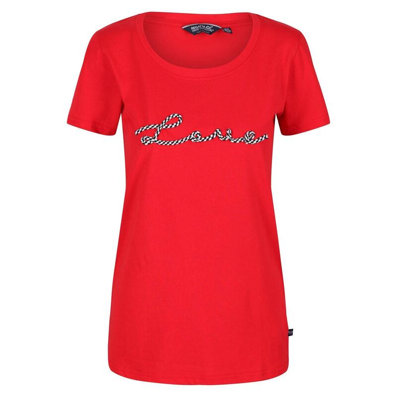 Camiseta Filandra VI Amor para Mujer Rojo Real