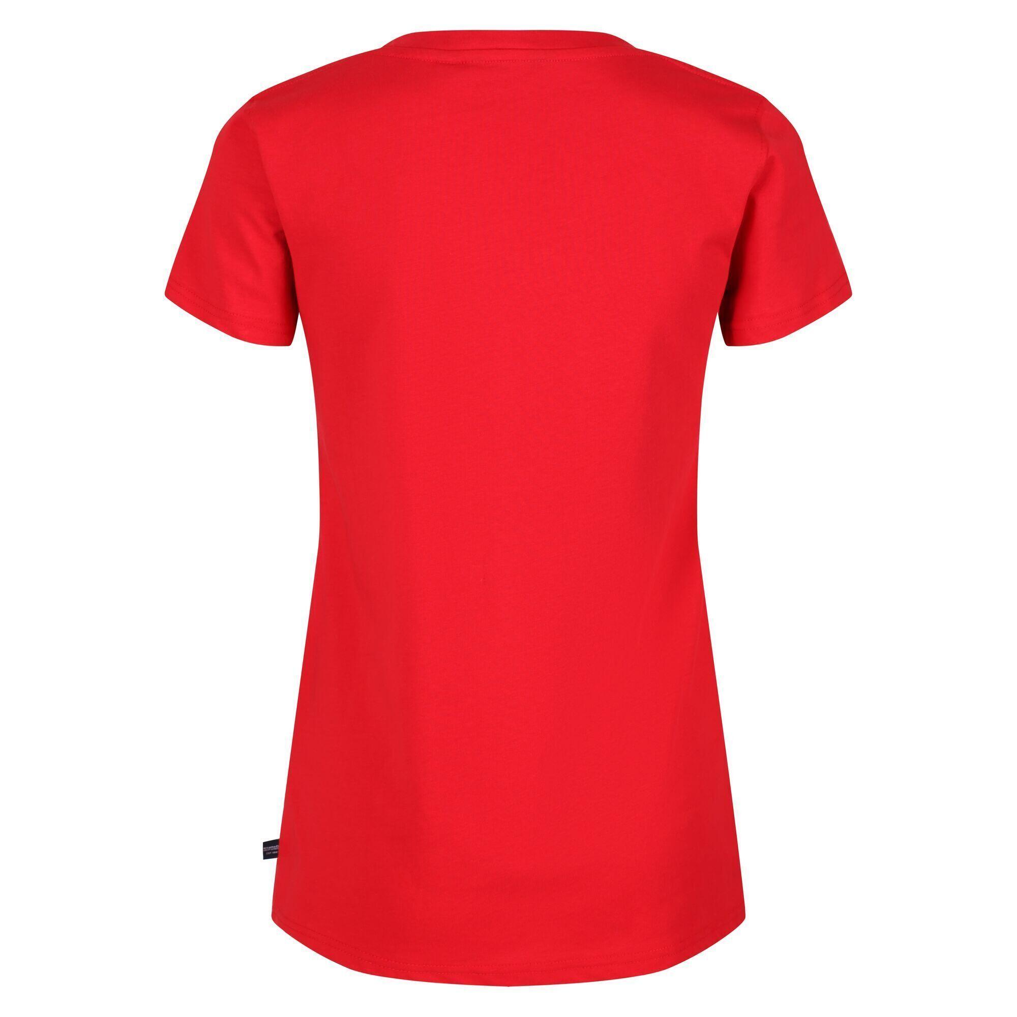 Womens/Ladies Filandra VI Love TShirt (True Red) 2/5