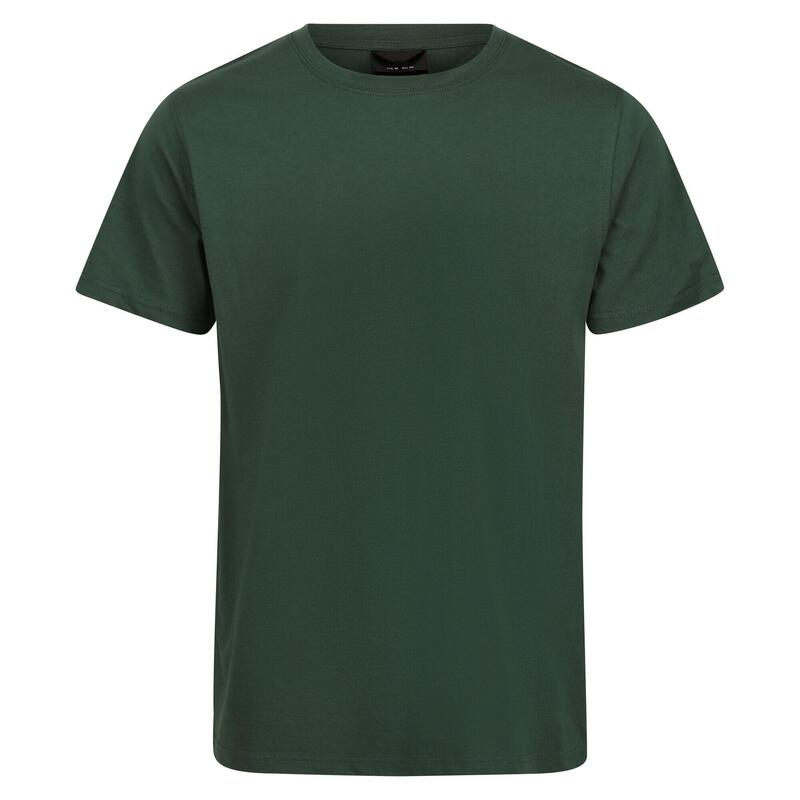 T-Shirt Toque Macio Algodão Pro Homem Verde Escuro