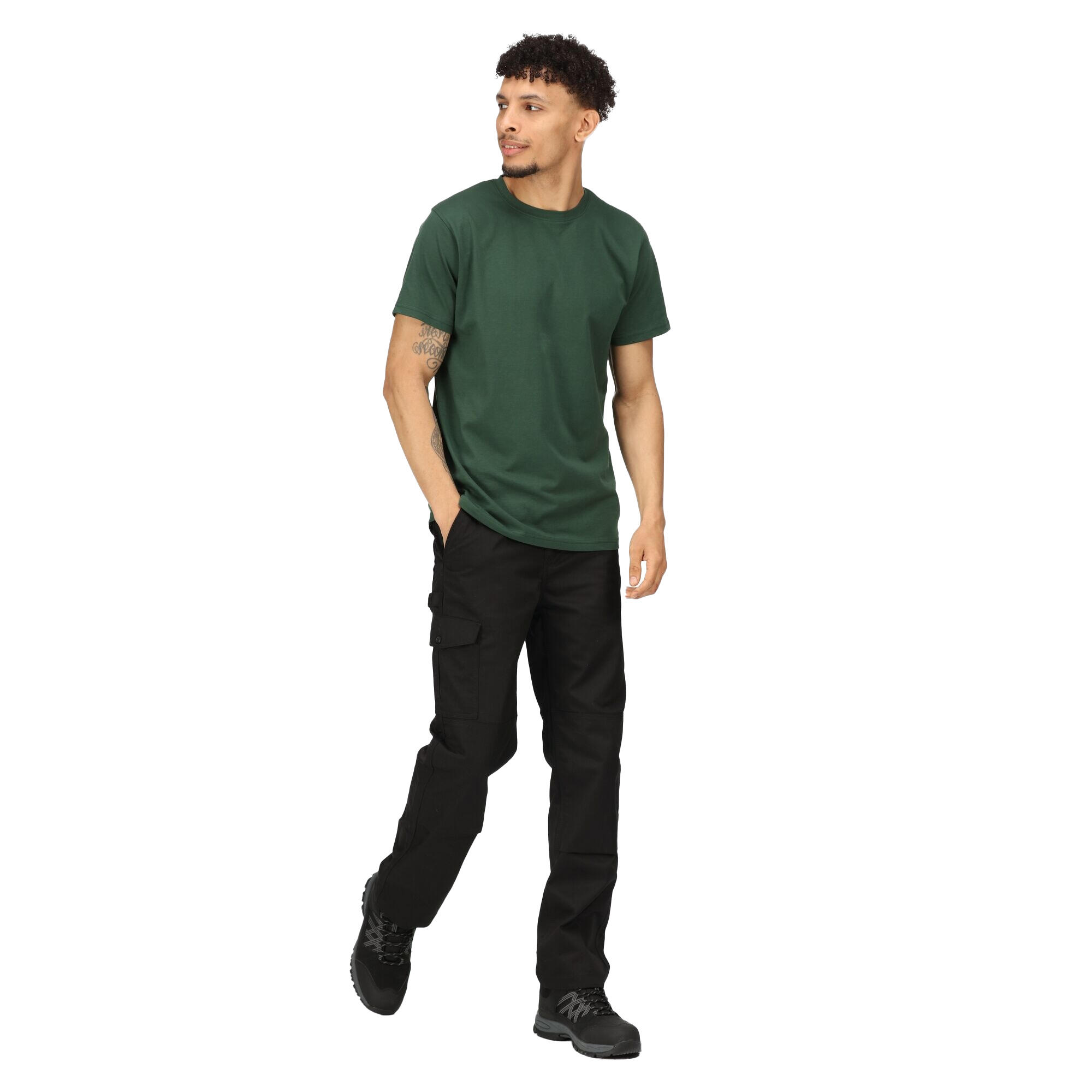 Mens Pro Cotton Soft Touch TShirt (Dark Green) 4/5