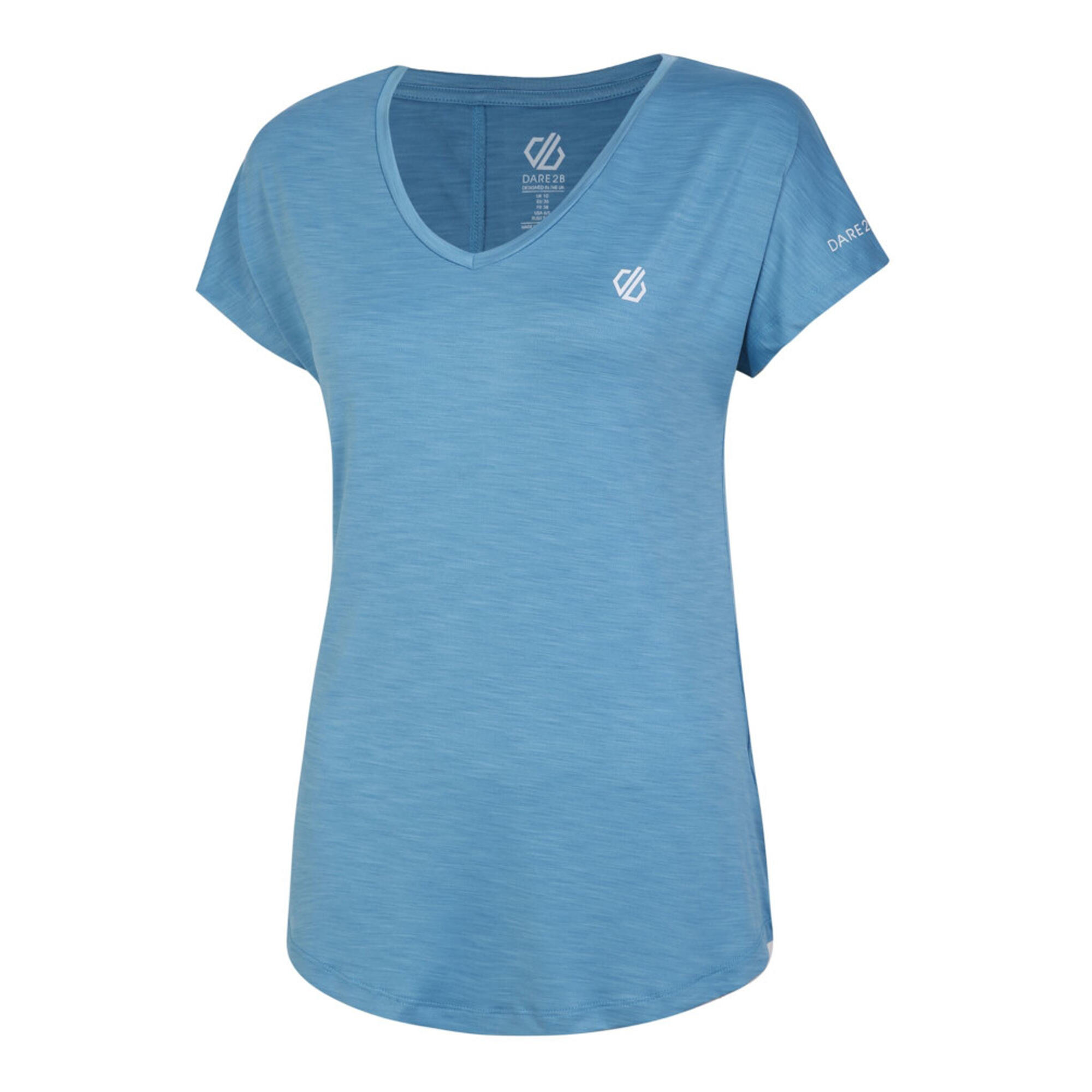 Womens/Ladies Active TShirt (Niagra Blue) 3/5