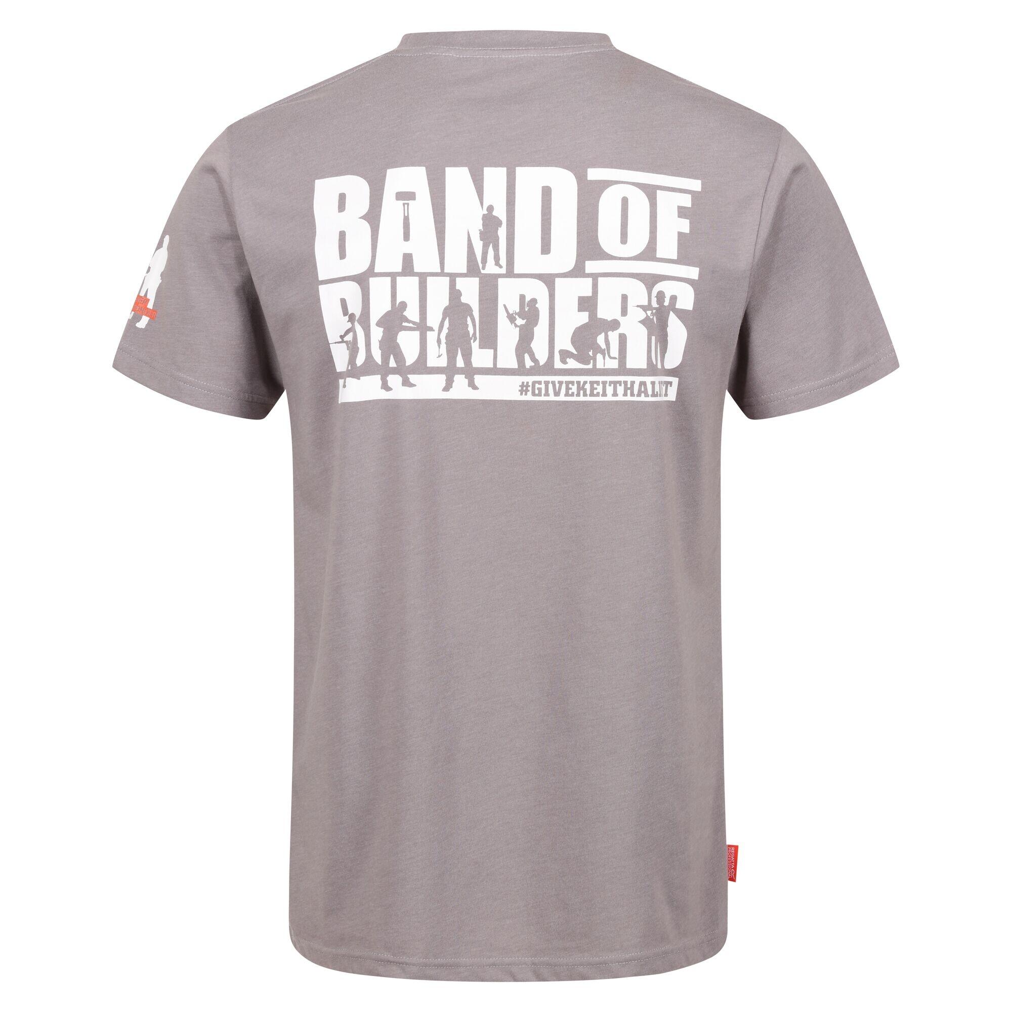 Mens Band Of Builders Marl TShirt (Rock Grey) 2/4