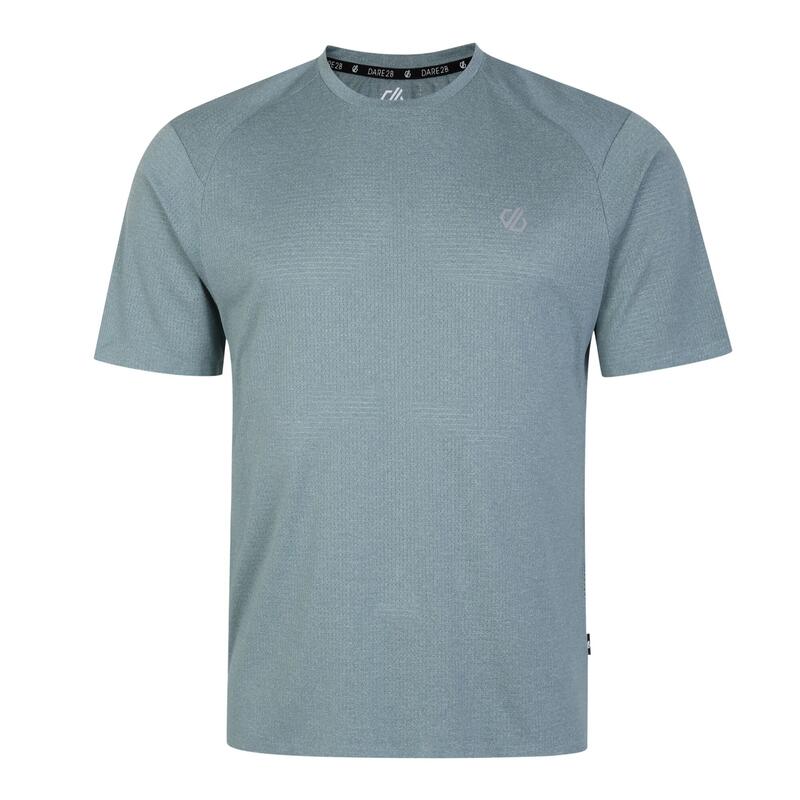 Camiseta Momentum Jaspeada para Hombre Pizarra