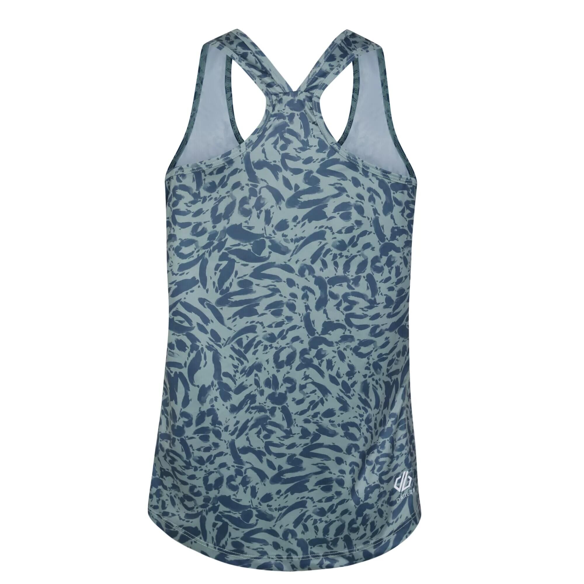 DARE 2B Womens/Ladies Ardency II Animal Print Recycled Lightweight Vest Top (Lilypad
