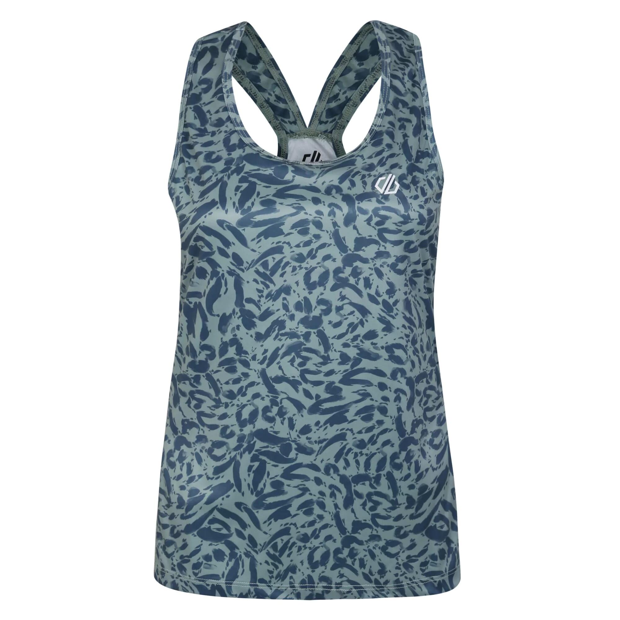 Womens/Ladies Ardency II Animal Print Recycled Lightweight Vest Top (Lilypad 2/5