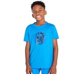 Camiseta Go Beyond Calavera para Niños/Niñas Azul Tetón
