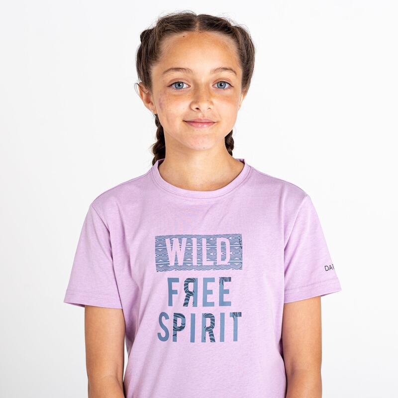 Camiseta Go Beyond Diseño Impreso para Niños/Niñas Lavanda Lupino