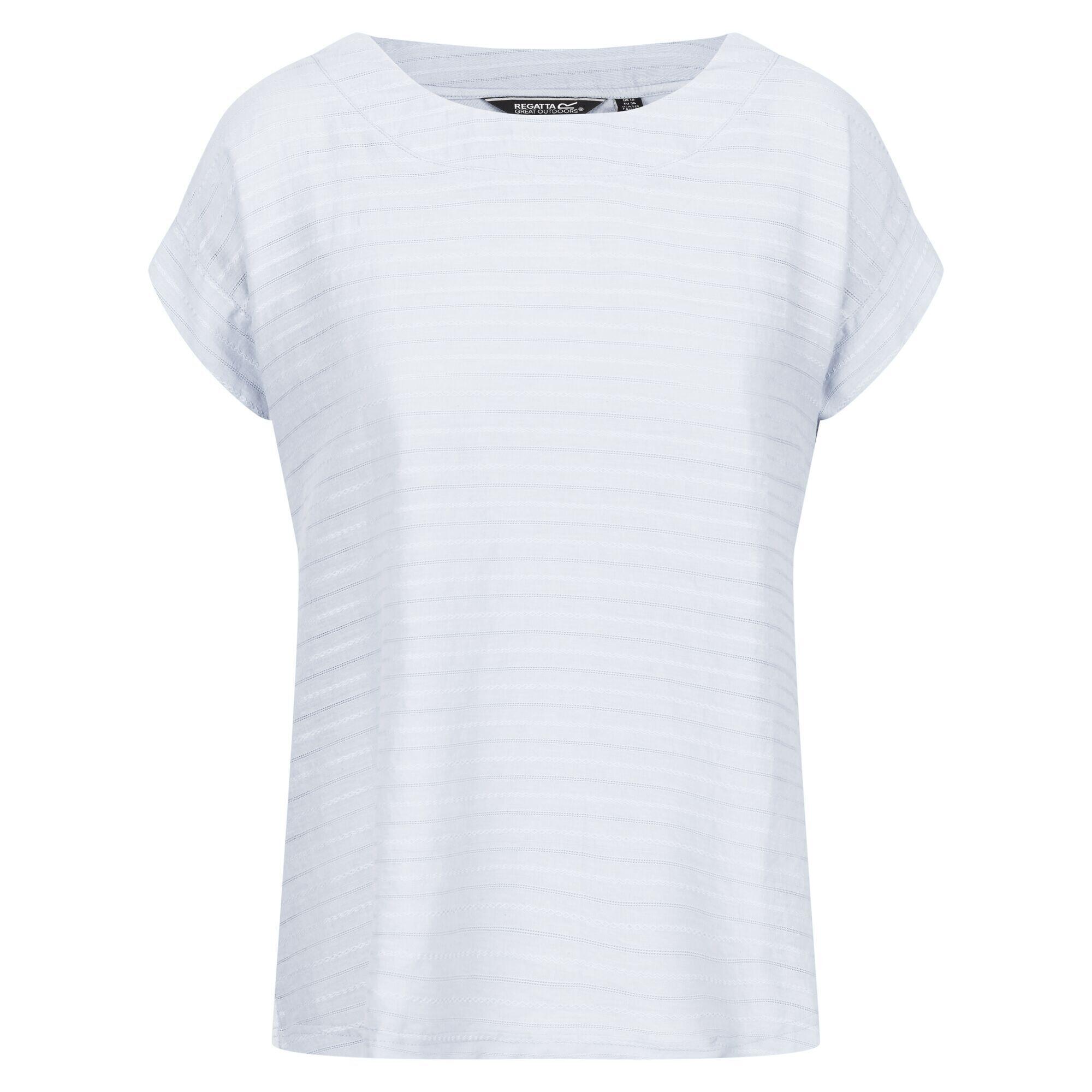 Womens/Ladies Adine Stripe TShirt (White) 1/5