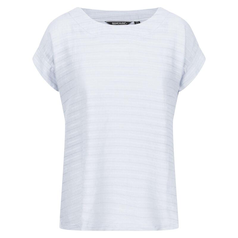 T-Shirt Listado Adine Mulher Branco