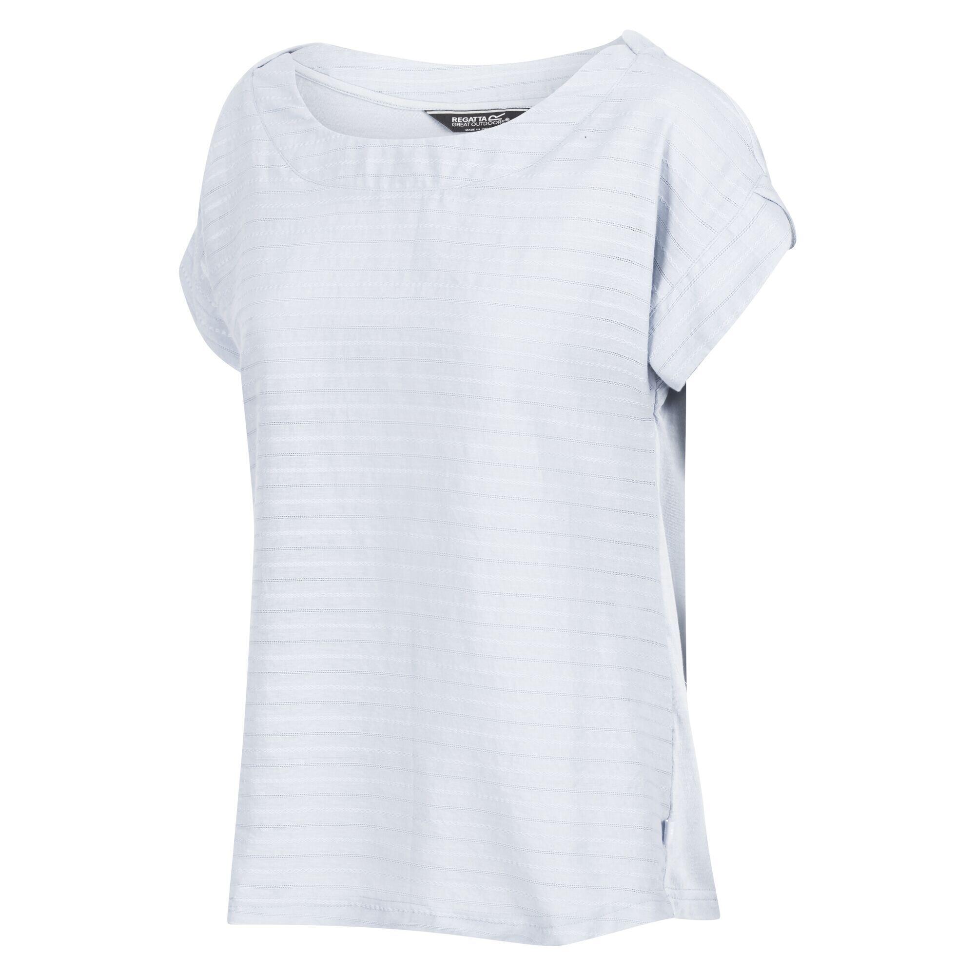 Womens/Ladies Adine Stripe TShirt (White) 4/5