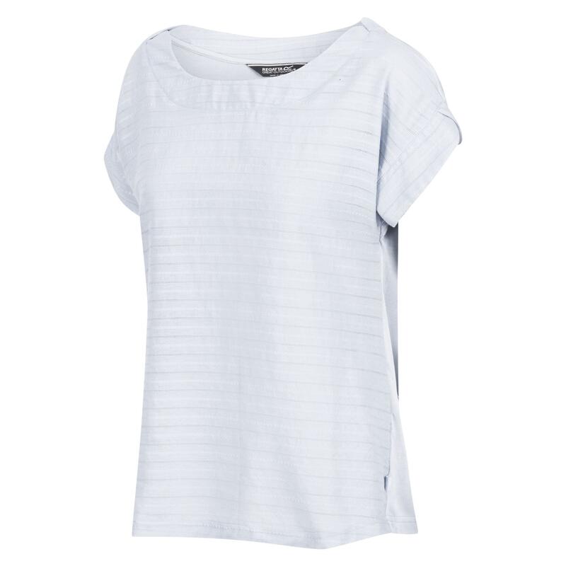 T-Shirt Listado Adine Mulher Branco