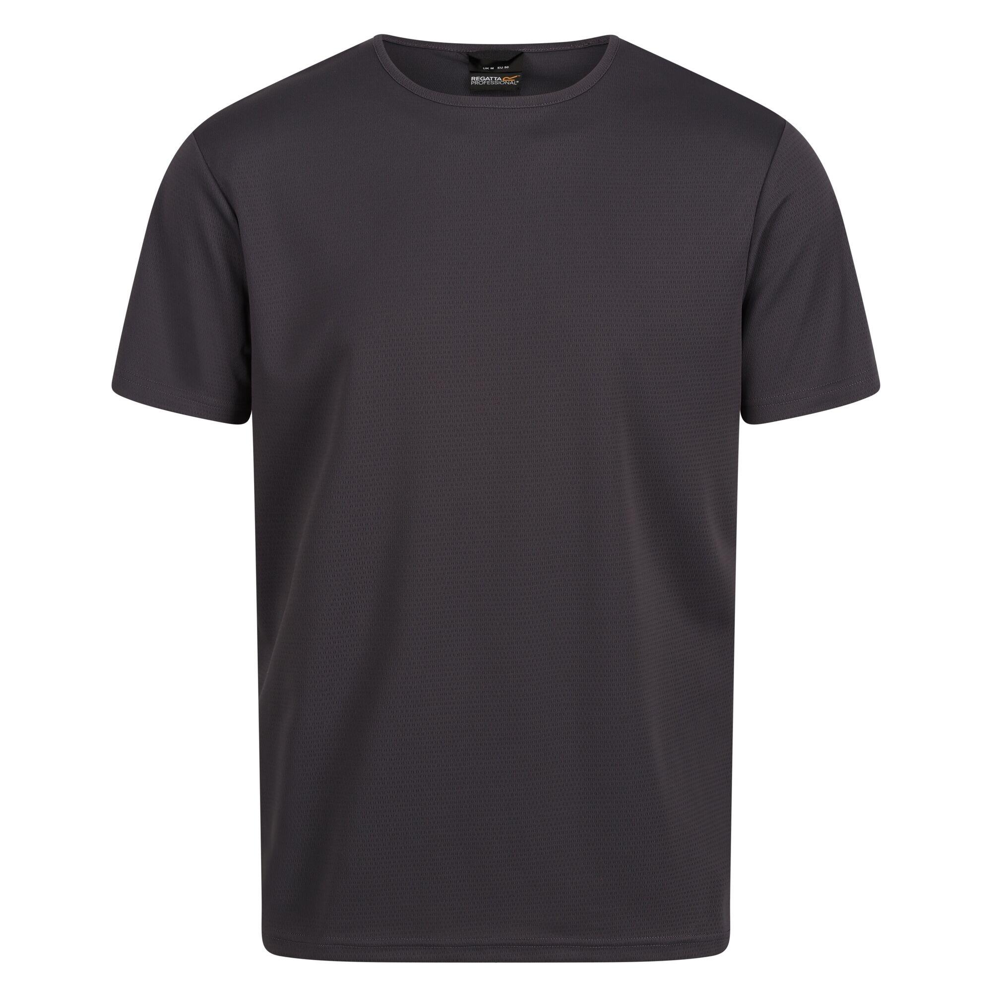 Mens Pro Reflective Moisture Wicking TShirt (Seal Grey) 1/5