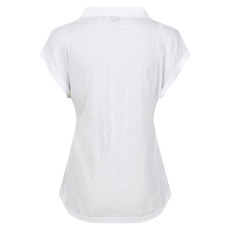 T-Shirt Colarinho Lupine Mulher Branco