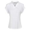 Dames Lupine Tshirt met kraagje (Wit)