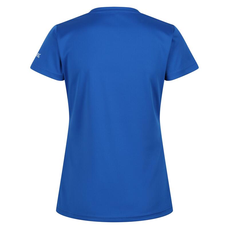 T-Shirt Texto Fingal VI Mulher Azul Lapis
