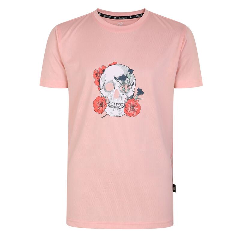 Kinderen/Kinderen Amuse schedel Tshirt (Abrikoosbloesem Roze)