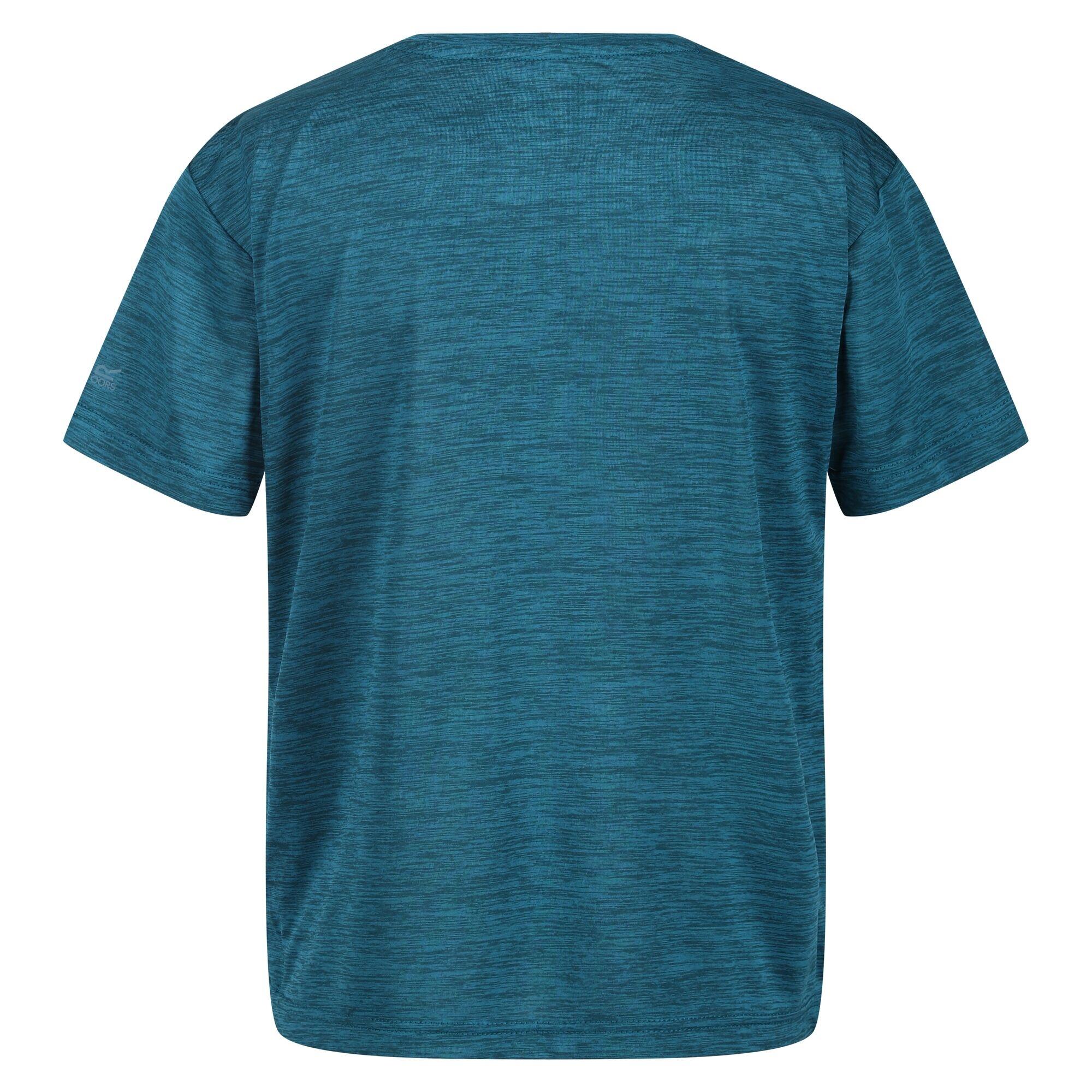 Childrens/Kids Findley Keep Going Heart Marl TShirt (Gulfstream) 2/5
