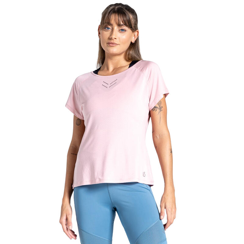 Tshirt CRYSTALLIZE Femme (Rose pâle)