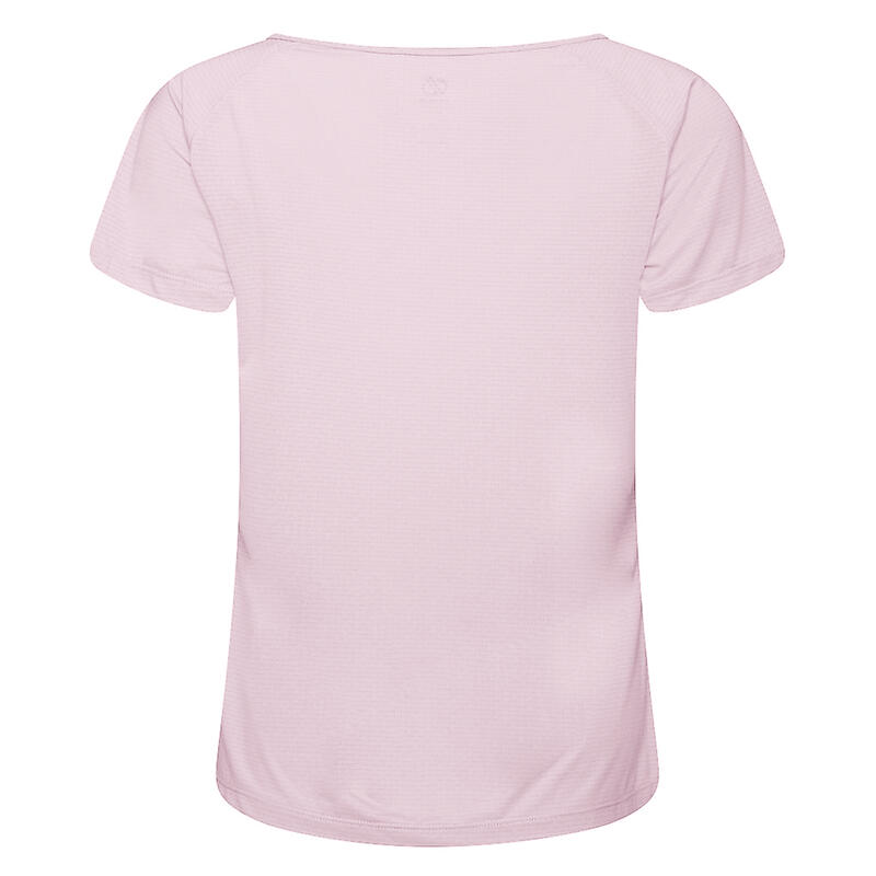 T-Shirt para Desportivo Crystallize Mulher Rosa Pó