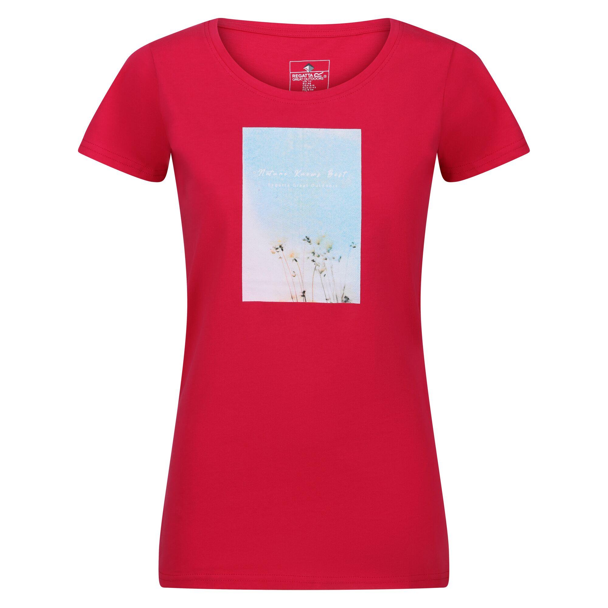 Women's BREEZED T-shirt (Fluorescent pink)