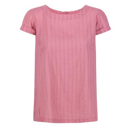 Tshirt Motif/style Tissu Dobby JAELYNN Femme (Rose Clair Vif)