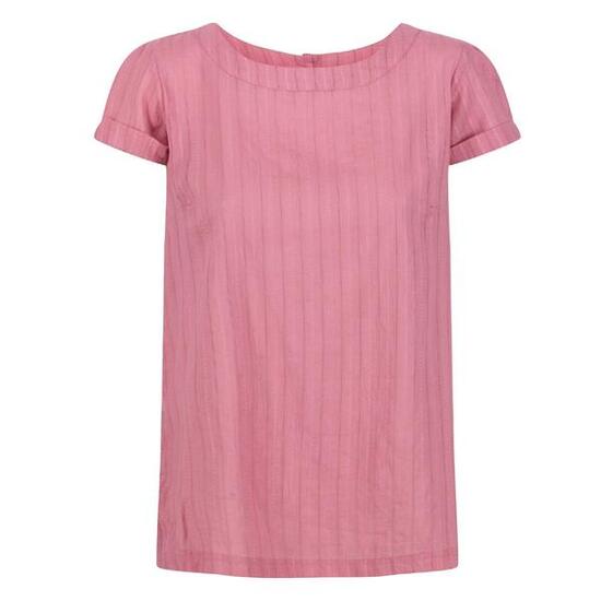 Tshirt Motif/style Tissu Dobby JAELYNN Femme (Rose Clair Vif)