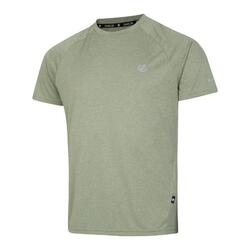 Camiseta Accelerate de Jaspeada para Hombre Aceite Verde