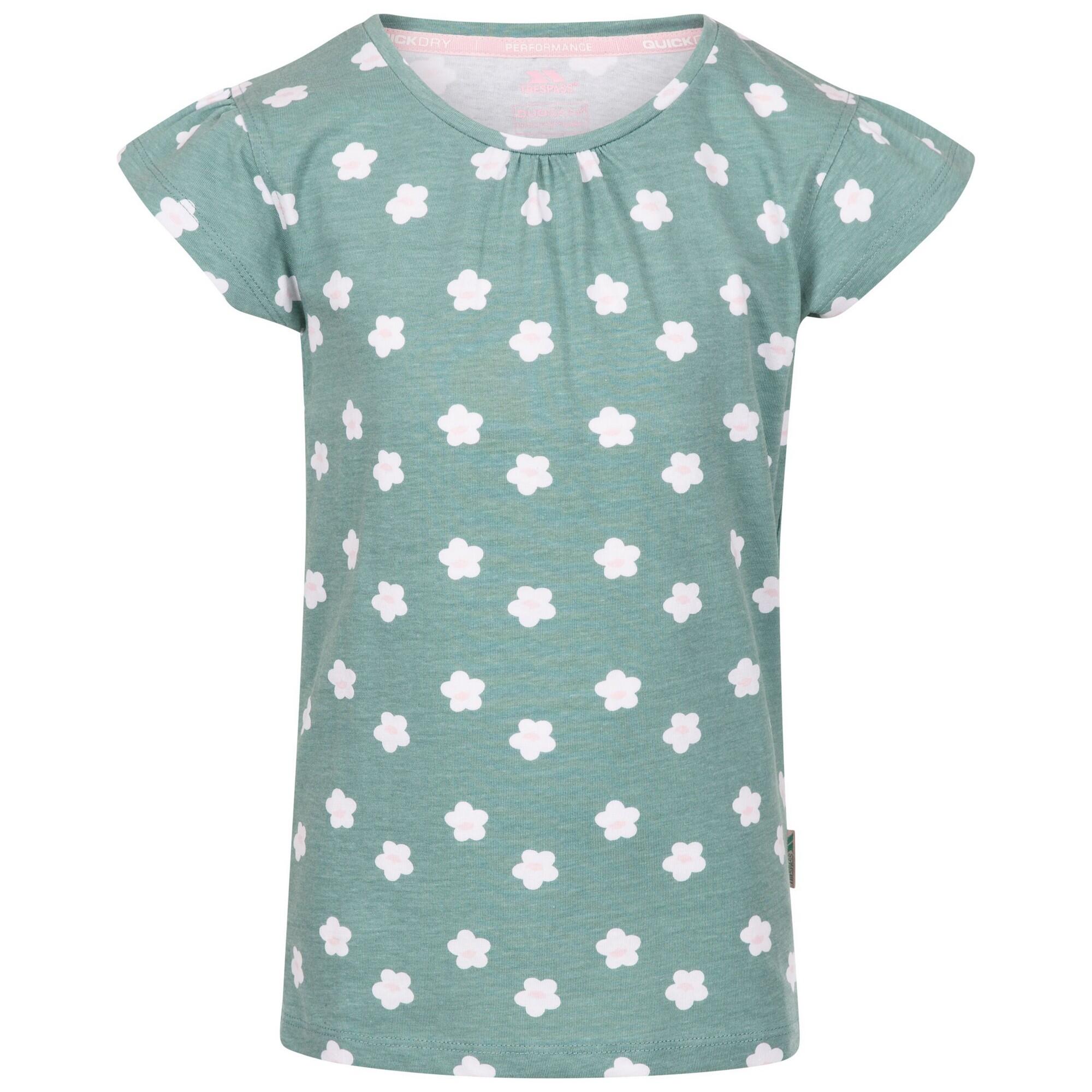 Girl's PRESENT T-shirt (Pale teal)