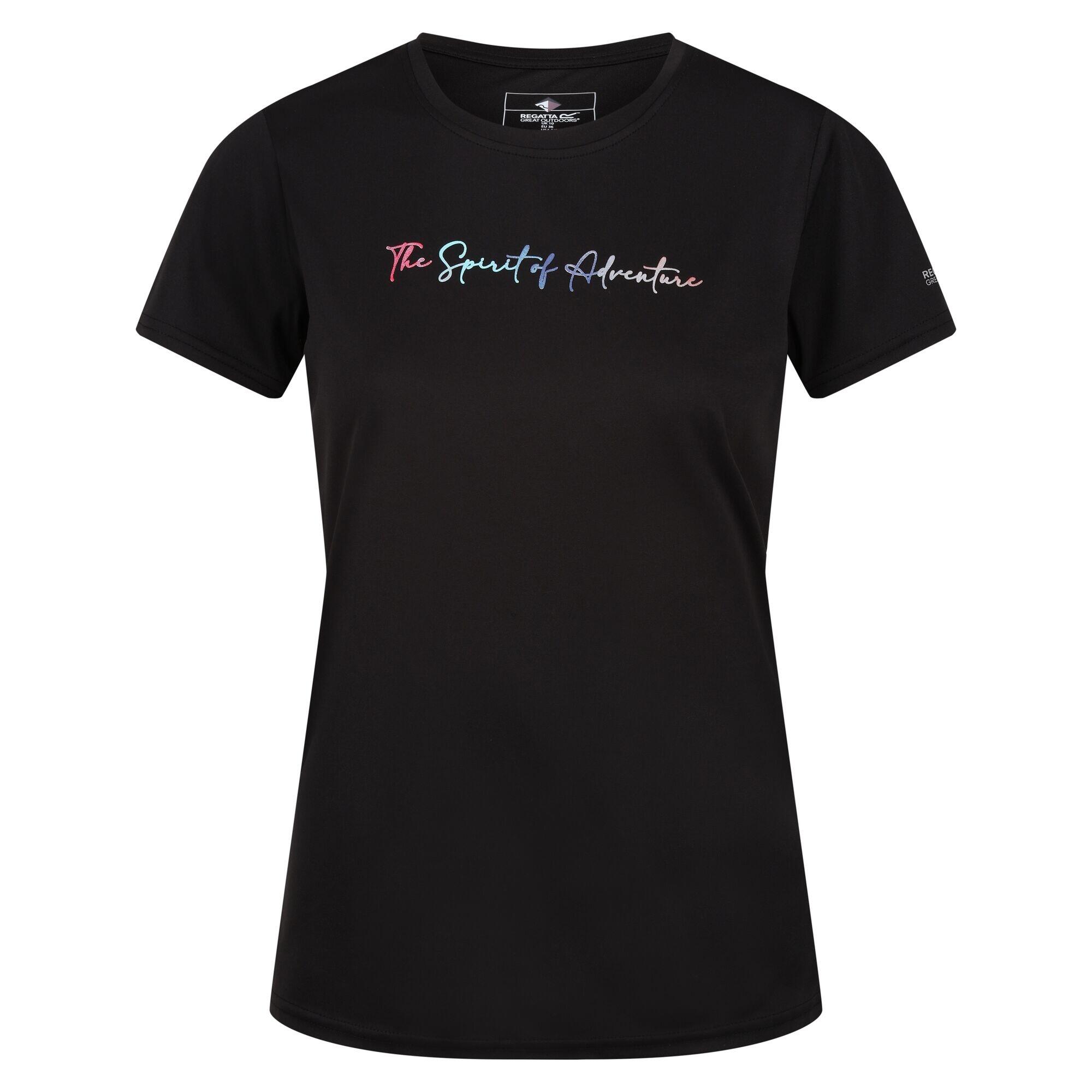 Womens/Ladies Fingal VII The Spirit Of Adventure TShirt (Black) 1/5