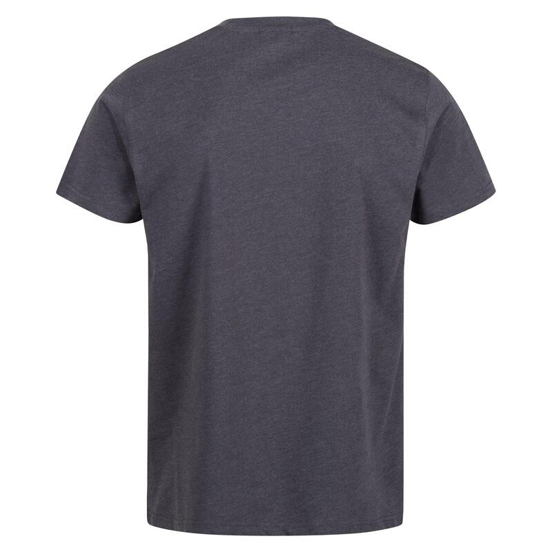 T-Shirt Toque Macio Algodão Pro Homem Cinzento Foca