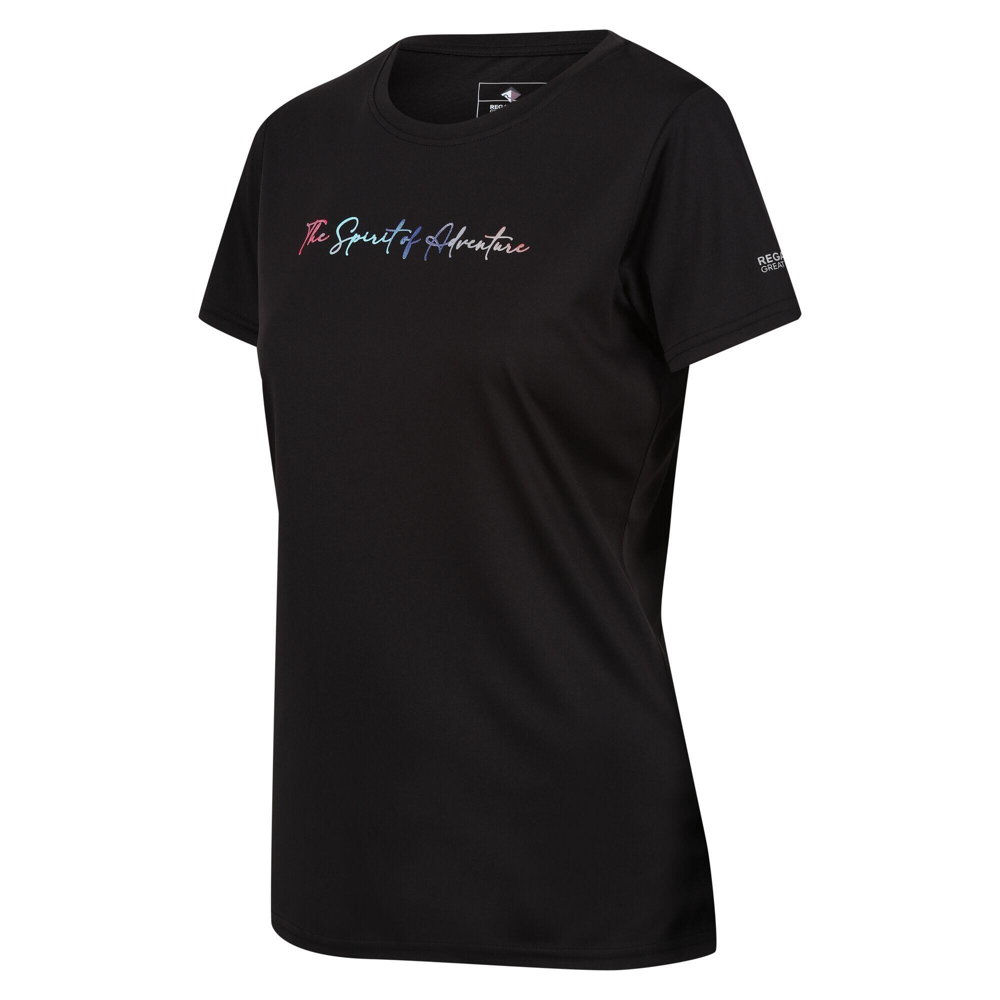 Womens/Ladies Fingal VII The Spirit Of Adventure TShirt (Black) 3/5