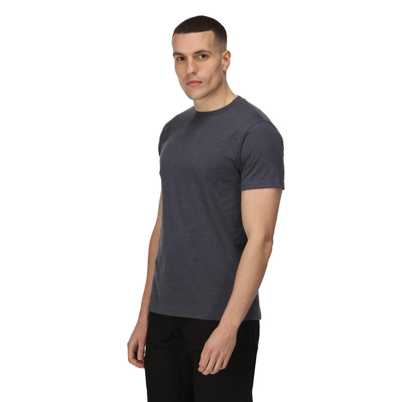 T-Shirt Toque Macio Algodão Pro Homem Cinzento Foca