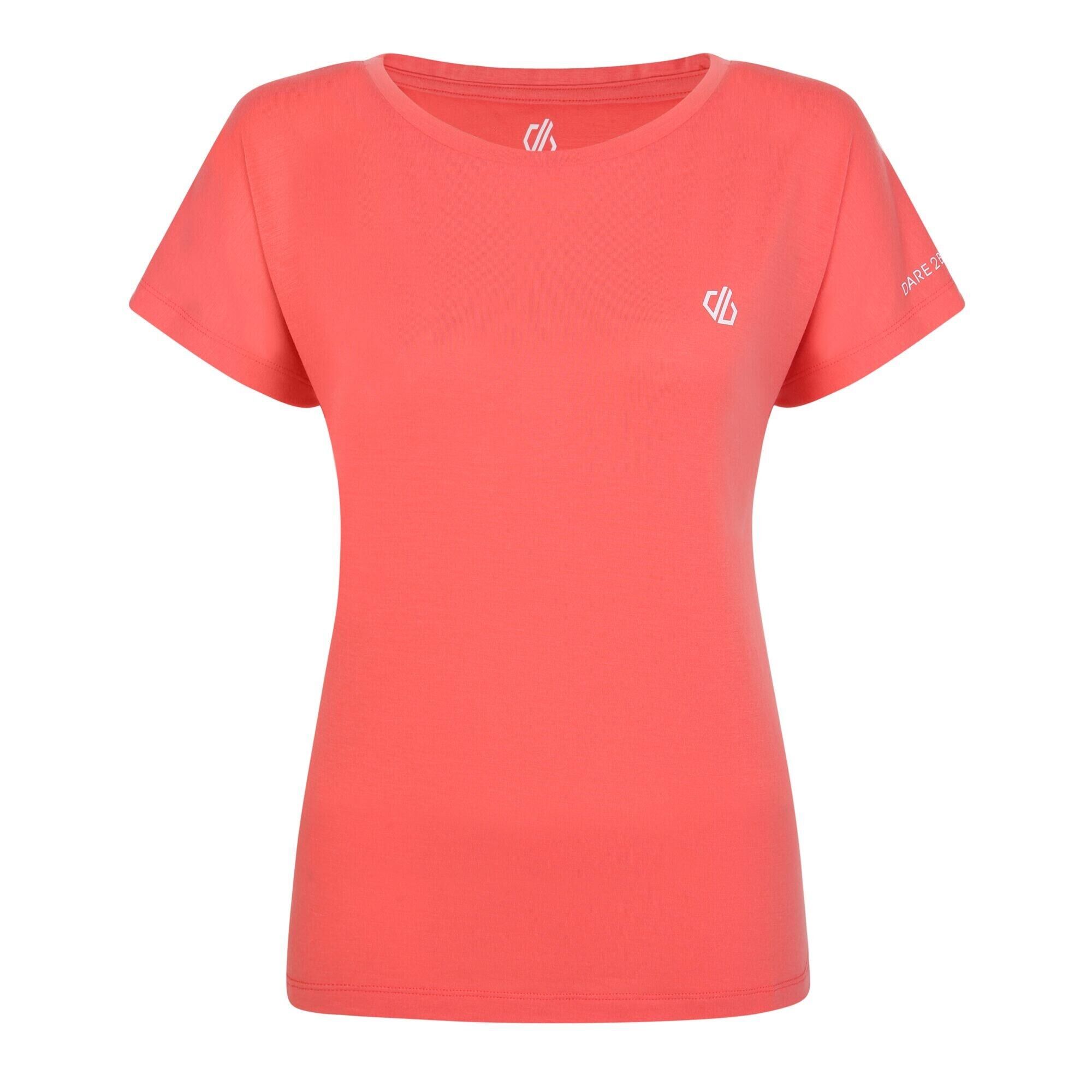 DARE 2B Womens/Ladies Persisting Marl Lightweight TShirt (Neon Peach)